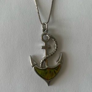 Mood Colour Changing Anchor Necklace Pendant